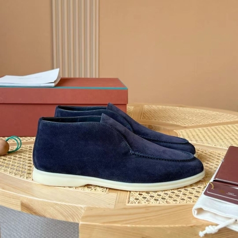 GIÀY LORO PIANA SUEDE LOAFER HIGH TOP QUALITY SHOES AAA