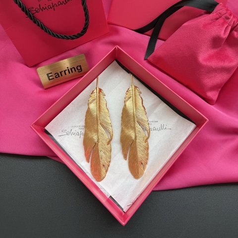 HOA TAI SCHIAPARELLI PARIS HÌNH LÁ LEAF