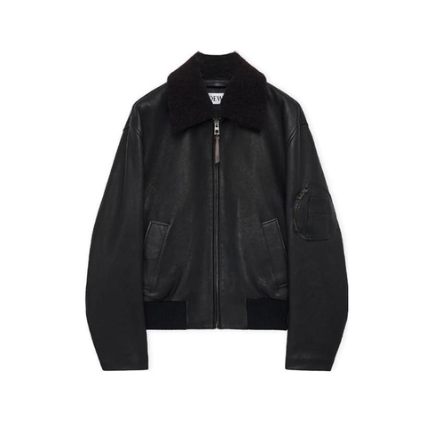 ÁO LOEWE BOMBER LEATHER JACKET TOP QUALITY AAA DA DÊ