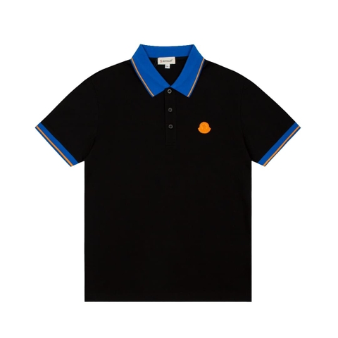 ÁO MONCLER POLO SHIRT BLACK MÀU ĐEN