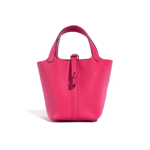 TÚI Hermès Picotin 18 Taurillon Clemence Rose