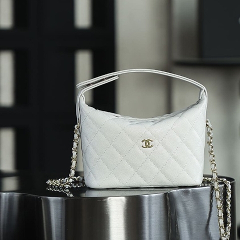 TÚI CHANEL 25C CAVIAR HAAS TOP QUALITY MÀU TRẮNG