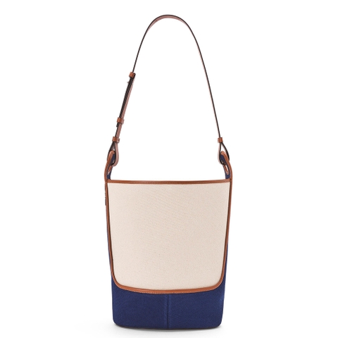 TÚI Loewe Hobo Bag in Canvas and Calfskin
