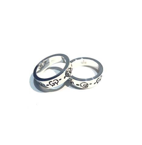 Nhẫn GUCCI Ghost Sterling 6mm chữ G bạc S925