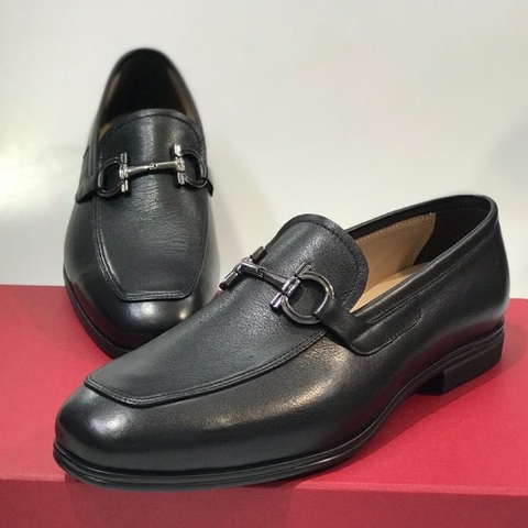 GIÀY SALVATORE FERRAGAMO LOAFER BLACK TOP QUALITY SHOES AAA