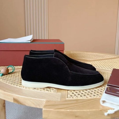 GIÀY LORO PIANA SUEDE LOAFER HIGH TOP QUALITY SHOES AAA