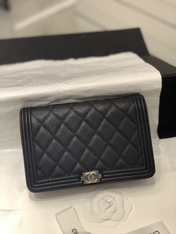 TÚI CHANEL WOC LEBOY CAVIAR DA HAAS SILVER