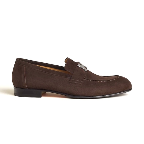 GIÀY HERMES Paris Loafer Marron Ébène