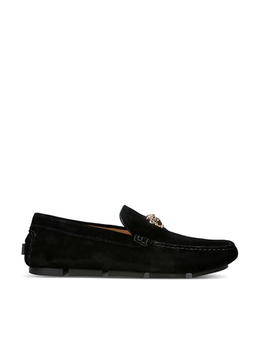 GIÀY VERSACE La Medusa suede driving shoes