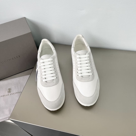 GIÀY BRUNELLO CUCINELLI SNEAKERS LOW TOP SHOES AAA DA BÊ KẾT HỢP DA LỘN