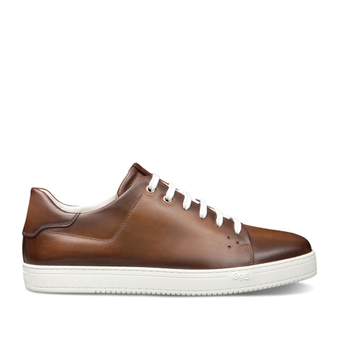 GIÀY BERLUTI Playtime Leather Sneaker Cacao Intenso