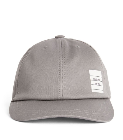 MŨ THOM BROWNE Name Tag Baseball Cap