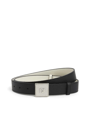 DÂY LƯNG FENDI Box logo-embossed leather belt
