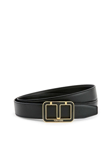 DÂY LƯNG TOM FORD Logo-embellished leather belt