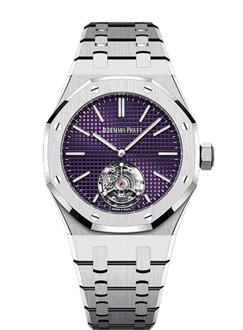 Đồng hồ Đồng hồ Ademars Piguet Royal Oak Selfwinding Flying Tourbillon Extra Thin mặt số màu tím