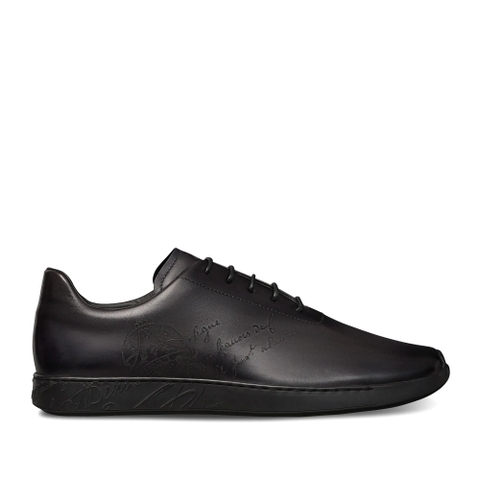 GIÀY BERLUTI Metropolitan Scritto Leather Oxford Nero