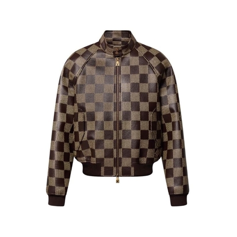 ÁO LOUIS VUITTON MONOGRAM BOMBER LEATHER JACKET TOP QUALITY AAA