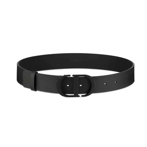 DÂY LƯNG Dior 30 Montaigne Belt in Calfskin Leather-Black