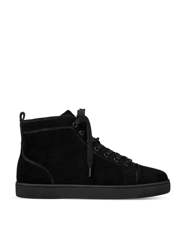 GIÀY CHRISTIAN LOUBOUTIN Louis flat suede high-top trainers