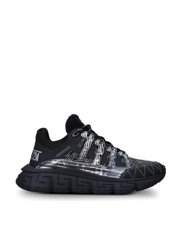 GIÀY VERSACE Trigreca logo mesh low-top trainers