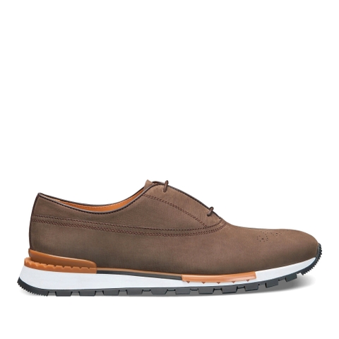 GIÀY BERLUTI Fast Track Nubuck Sneaker Visone
