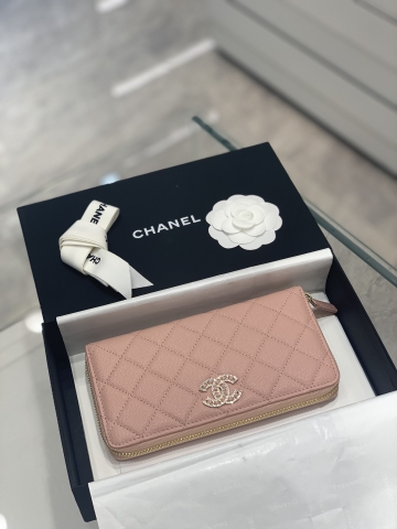 Ví Chanel 2022S Pink Glitter hồng