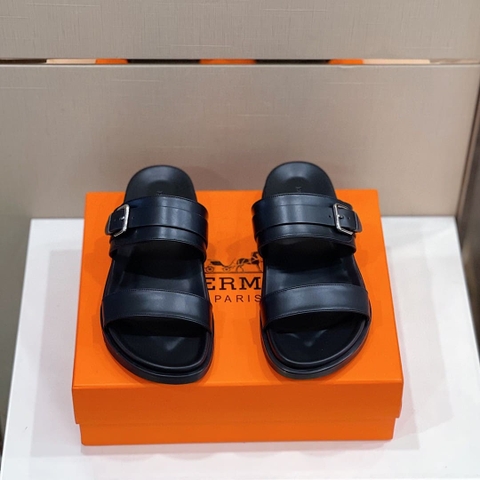 DÉP HERMES BLACK H SANDAL AAA