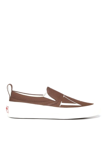 GIÀY VALENTINO GARAVANI VLTN Brown Slip-on
