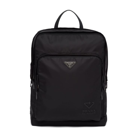 BALO Prada Re-Nylon and Saffiano Leather Backpack-Black