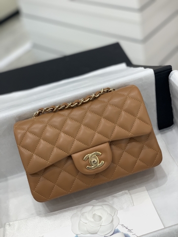 TÚI CHANEL CF Mini Brown nâu da HAAS