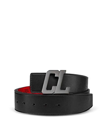 DÂY LƯNG CHRISTIAN LOUBOUTIN Happyrui logo-buckle leather belt