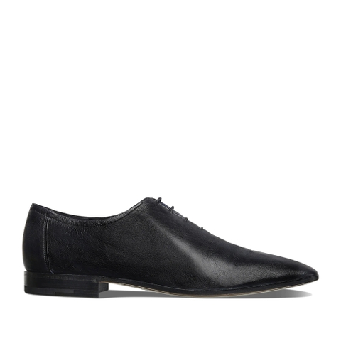 GIÀY BERLUTI Lorenzo Kangaroo Leather Oxford Nero