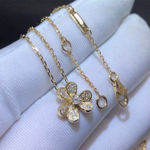 Vòng cổ Van Cleef & Arpels Diamond Frivole vàng vàng 18K