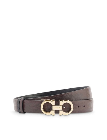 DÂY LƯNG SALVATORE FERRAGAMO Reversible logo-plaque leather belt
