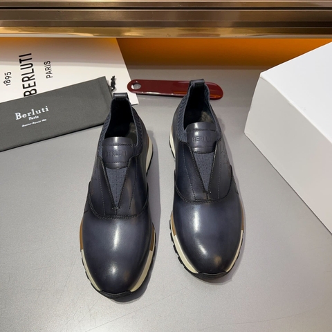 GIÀY BERLUTI SNEAKER GRAY HANDMADE TOP QUALITY SHOES AAA