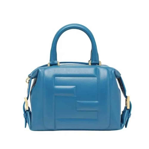 TÚI Fendi Women Nappa FF Mini Cube-Xanh dương da cừu