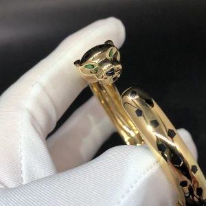 Vòng tay Cartier Panthere de Cartier Tsavorite Onyx Vàng hồng 18K