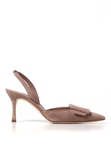 GIÀY MANOLO BLAHNIK Cacao suede high heel shoes