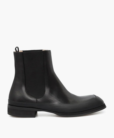 GIÀY THE ROW BLACK LEATHER CHELSEA