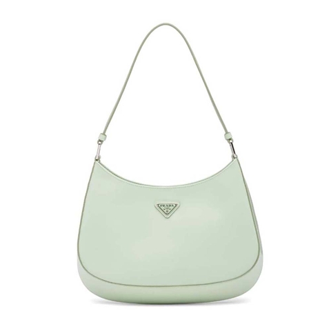 TÚI Prada Cleo Brushed Leather Shoulder Bag-Lime