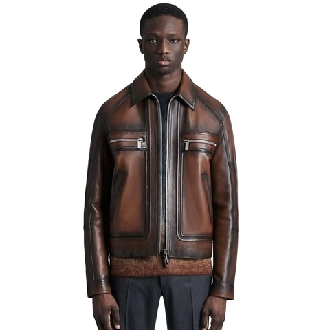 ÁO BERLUTI LEATHER JACKET TOP QUALITY AAA