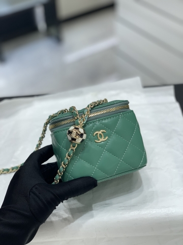 TÚI CHANEL 22C Box Green xanh da HAAS