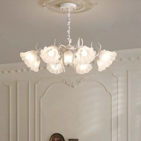 Đèn Chùm hoa huệ căn hộ cao cấp sang trọng phong cách Pháp S184(Liên hệ để được giá tốt nhất)
