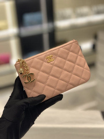 VÍ CHANEL CAVIAR CARROT DA HAAS GOLD