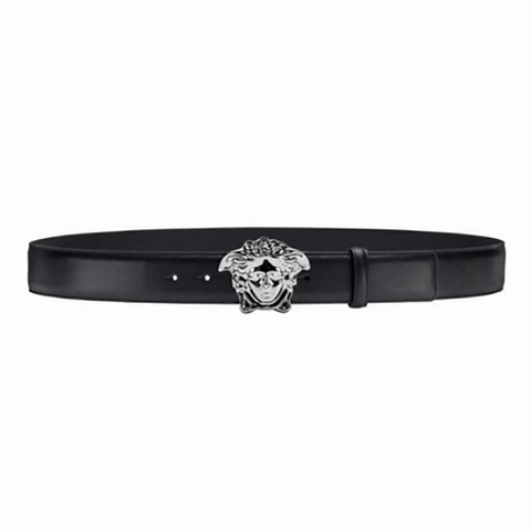 DÂY LƯNG Versace Palazzo Belt with Medusa Buckle-Black