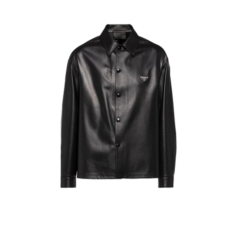 ÁO PRADA LAMBSKIN LEATHER JACKET TOP QUALITY AAA DA CỪU