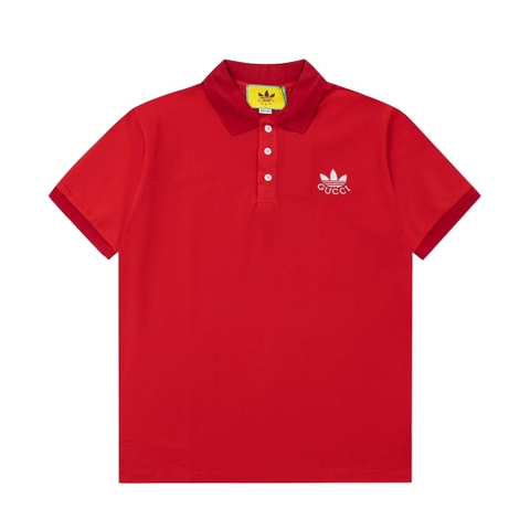 ÁO GUCCI X ADIDAS POLO SHIRT RED