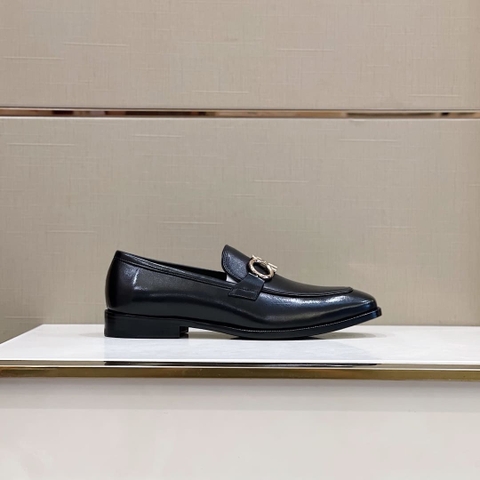 GIÀY SALVATORE FERRAGAMO LOAFER BLACK TOP QUALITY SHOES AAA