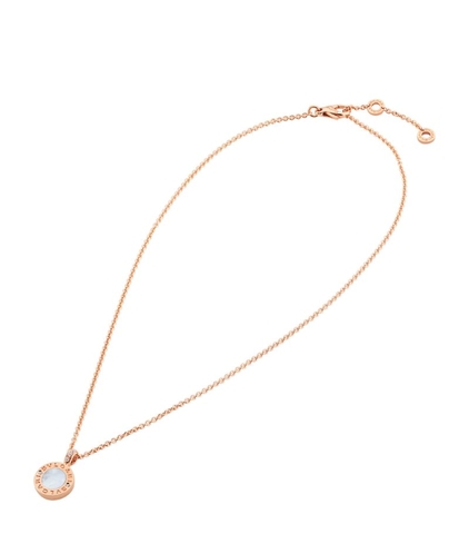 Vòng cổ BVLGARI Rose Gold, Mother-of-Pearl and Diamond vàng hồng 18K