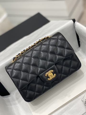 TÚI CHANEL CF 20 LAMBSKIN BLACK DA HAAS GOLD